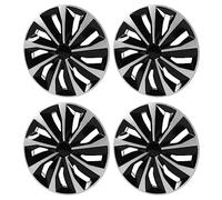 Enjoliveur de Roue 17 Pouces pour Focus et la Plupart des Voitures, Lot de 4 enjoliveurs encliquetables, Accessoires Automobiles universels pour Toute Roue de 17 Pouces