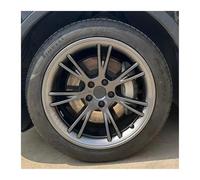 Enjoliveur de Roue Haute Performance de 19 Pouces, 4 pièces, Couvercle de Jante Complet, Compatible avec Les Accessoires Tesla Model Y(19- inch Bright Grey)