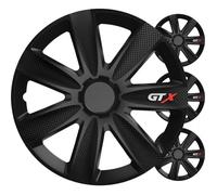 Enjoliveur de voiture - Versaco GTX - Noir carbone - Ensemble de 4 - 14 pouces
