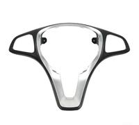 Enjoliveur de volant pour Mercedes Classe A W176, Classe B W246, Classe C W205, CLA W117, CLS W218 - Matériau ABS, finition argentée + noire, ajustement direct de l'intérieur