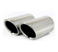 Enjoliveur D'échappement pour Sagitar pour Lavida pour Bora pour Golf pour Tiguan pour Scirocco Tuyaux D'échappement Voiture en Acier Inoxydable 1.4T Tuyaux Embouts D'éChappement (Couleur : Argent)