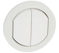 Enjoliveur double ip44 - céliane - blanc - 067802 - legrand blanc G
