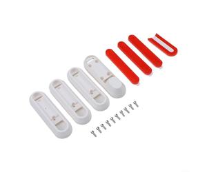 Enjoliveur en forme de U pour scooter Xiaomi M365 Pro avec corps en plastique et élément de sécurité réfléchissant (blanc)