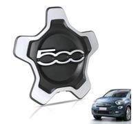 Enjoliveur Fiat 500X, Cache Moyeu Central (1 Bord Argent Lettres Argent)