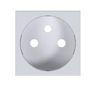 Enjoliveur gallery prise de courant affleurante 2P+T, finition Pure - HAGER WXD106B