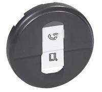 Enjoliveur Gris Graphite Simple Pour 1 Prise Rj45 Celiane Legrand