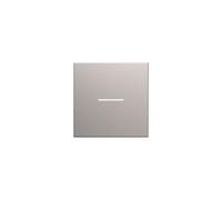 Enjoliveur interrupteur a voyant 2 modules titane GALLERY - HAGER WXD001T