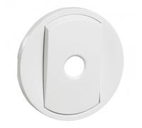 Legrand 068012 Enjoliveur Large Céliane pour Interrupteur, Va-et-vient ou Poussoir 5 Commandes, Blanc