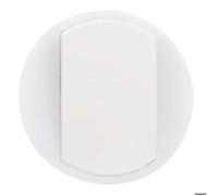 Enjoliveur large Céliane pour interrupteur , va-et-vient ou poussoir Soft - Blanc - Legrand
