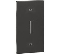 Enjoliveur Living Now pour interrupteur de volets roulants 2 modules - noir