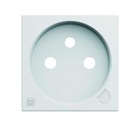 Enjoliveur PC 2P+T voyant gallery antibacterien - HAGER WXD103H