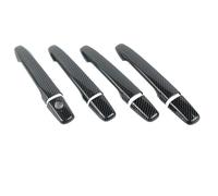 Enjoliveur Poignée Compatible Avec Mitsubishi Pour Lancer Pour Evolution Pour EVOX 2008-2017 Moulage Garniture Décoration Fibre Carbone Garniture(Single Hole Carbon)