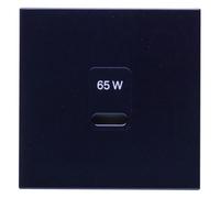 Enjoliveur pour chargeur USB-C noir - HAGER WXD115N