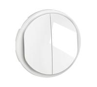 Enjoliveur pour double interrupteur et ou va-et-vient Céliane - Blanc - LEGRAND - CB2001