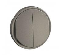 enjoliveur - pour mécanisme de commande - double - titane - legrand céliane ct2001