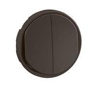 Enjoliveur pour double interrupteur ou va-et-vient Céliane - Noir - LEGRAND - CN2001