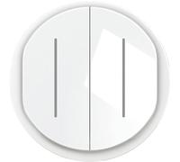 Legrand Enjoliveur Céliane pour double interrupteur ou va-et-vient témoin - Blanc