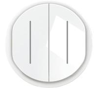 Legrand Enjoliveur Céliane pour double interrupteur ou va-et-vient témoin - Blanc