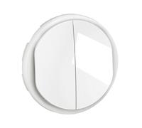Enjoliveur pour double poussoir NO+NF lumineux Céliane - Blanc - LEGRAND - CB3001