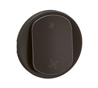 Enjoliveur pour interrupteur ou poussoir VMC Céliane 2 vitesses - Noir - LEGRAND - CN6001