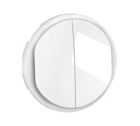 Enjoliveur pour double interrupteur et/ou va-et-vient Céliane - Blanc LEGRAND