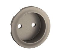 enjoliveur - pour prise 2p - a puits - titane - legrand céliane ct0110