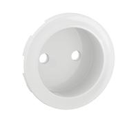 Enjoliveur pour prise de courant fort à puit 2P Céliane - Blanc - LEGRAND - CB0110