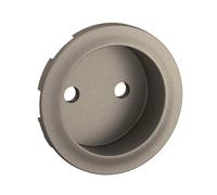 Enjoliveur pour prise de courant fort à puit 2P Céliane - Titanium - LEGRAND - CT0110