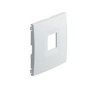 enjoliveur pour prise tv hager kallysta blanc névé