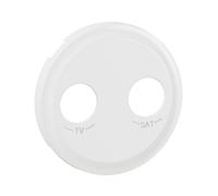 Enjoliveur pour prise TV-R-SAT DAB+ Céliane - Blanc Antimicrobien - LEGRAND - CB7027