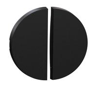 Enjoliveur pour va-et-vient ou poussoir double - Odace - S949210 - Schneider - Noir onyx