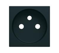 Hager Enjoliveur prise de courant Gallery WXD100N 2P+T Noir