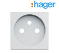 Hager Enjoliveur prise de courant Gallery WXD100B 2P+T Pure