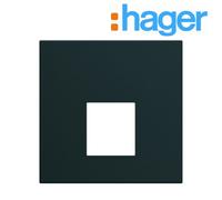 Enjoliveur prise RJ45 2 modules Night GALLERY - HAGER WXD202N