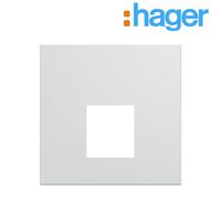 Enjoliveur prise RJ45 2 modules pure GALLERY HAGER WXD202B