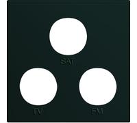 enjoliveur - prise tv+fm+sat - 2 modules - night - hager gallery wxd256n