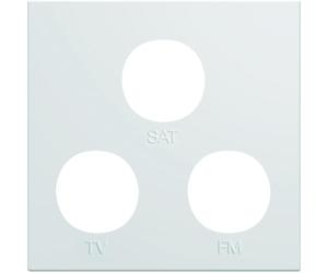 enjoliveur - prise tv+fm+sat - 2 modules - pure - hager gallery wxd256b