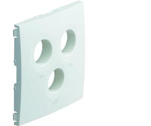 enjoliveur prise tv+fm+sat hager kallysta blanc névé