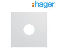 Enjoliveur prise TV Gallery 2 modules pure - HAGER WXD251B