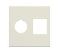 Enjoliveur prise TV+RJ45 gallery 2 modules dune - HAGER WXD240D