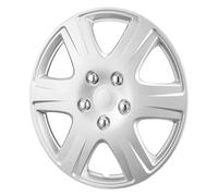 Enjoliveur Roue Jantes Enjoliveurs Jante De Roue 15" Enjoliveur Résistant Aux Rayures avec Trou De Buse De Valve Et De Pression Enjoliveur ABS Et PC(6 Spokes)