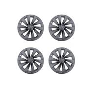 Enjoliveur Roue Jantes Lot 4 Enjoliveurs De Roue De 20 Pouces pour Tesla, pour Model pour Y, pour Juniper, Accessoires Remplacement pour Jantes Complètes(Gun Grey)