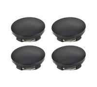 Enjoliveur Roue Jantes Lot De 4 Cache-moyeux Roue Universels ABS Chromé De 56 Mm, pour Roues Avant Ou Arrière, Accessoires Automobiles(Black)