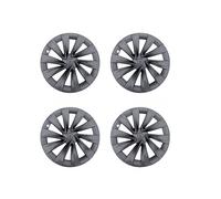 Enjoliveur Roue Jantes Lot De 4 Enjoliveurs De Roue De 20 Pouces pour Tesla, pour Model pour Y, pour Juniper, Accessoires Remplacement pour Jantes Complètes(Gun Grey)