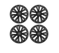 Enjoliveur Roue Jantes Lot De 4 Enjoliveurs Roue 19 Pouces pour Tesla pour Model pour Y 2018-2024 Remplacement, Capuchon Moyeu Roue, Accessoires Couverture Jante Complète(Matte Black)