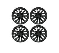 Enjoliveur Roue Jantes pour Tesla pour Model 3 pour Highland 2023-2025 4 Pièces Enjoliveurs Roue Design 18 Pouces Droite Gauche Style Tempête Accessoires Couverture(18In Turbine Black)