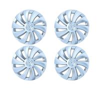 Enjoliveur Roue Jantes pour Tesla pour Model Y pour Juniper 2025+ 4PCS 19 Pouces Enjoliveurs Enjoliveurs Moyeu Enjoliveurs Roue Enjoliveurs De Jante Complets Accessoires(All Silver)