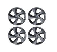 Enjoliveur Roue Jantes pour Tesla pour Modèle pour Y 19 Pouces pour Juniper 2025 4 Pièces Enjoliveurs Remplacement Crossflow Roue Accessoires De Voiture Automobile(4PC Matte Black)