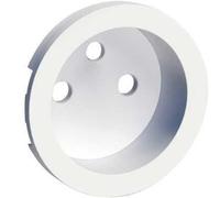 Schneider Electric - Odace Blanc, enjoliveur seul prise de courant 2P+T 16A - S520659