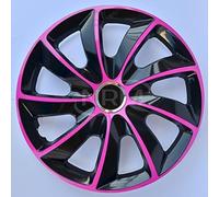 Enjoliveur terme, extra Rose/Noir 13 "Lot de 4